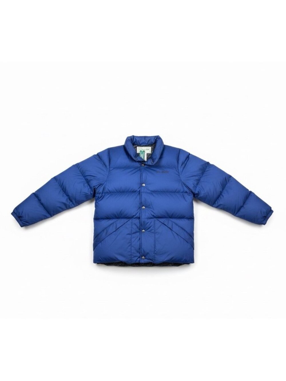 L.L. Bean Mens Colbalt Blue Down Jacket With Tags Warm Winter Sz M